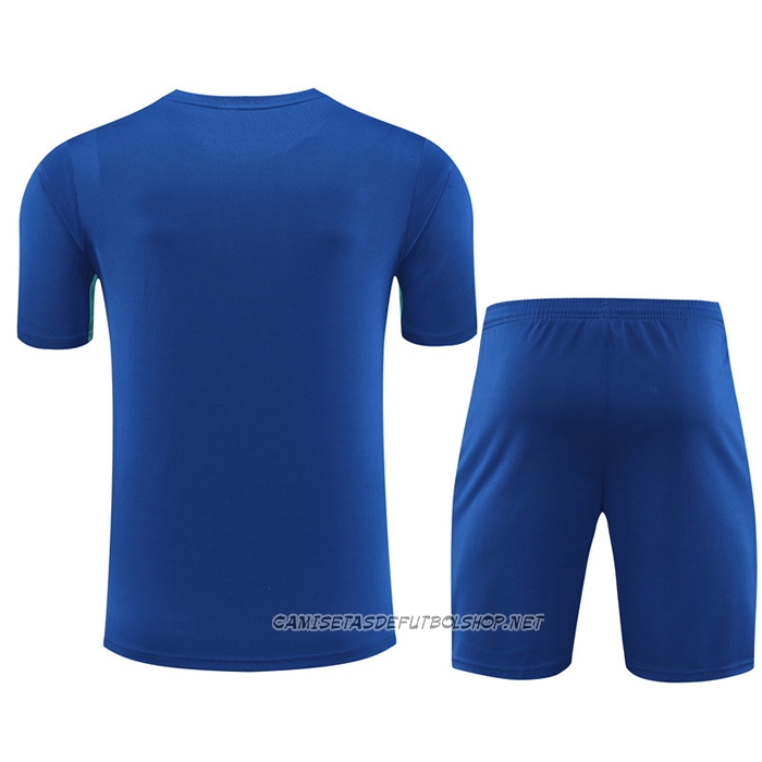 Chandal del Barcelona 23-24 Manga Corta Azul - Pantalon Corto